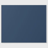Solid Navy Blue Matte Gift Wrap Paper Cadeaupapier (Vlak)