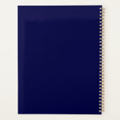 Solid Navy Blue Planner (Achterkant)