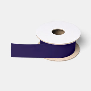 Solid Navy Blue Satijnen Lint