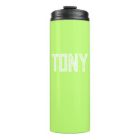 Solid Neon Apple Groene Aangepaste Naam Monogram