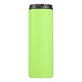 Solid Neon Apple Groene Aangepaste Naam Monogram Thermosbeker (Achterkant)