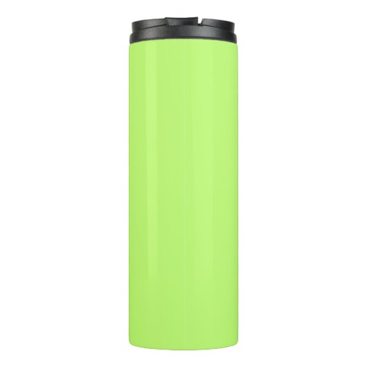 Solid Neon Apple Groene Aangepaste Naam Monogram Thermosbeker (Achterkant)