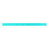 Solid neon bright aqua satijnen lint (Voorkant)