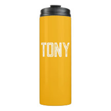 Solid Neon Bright Oranje monogram voor aangepaste 