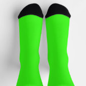 Solid Neon Green  Socks – Customizable  Sokken (Top)