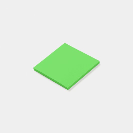Solid Neon Groene Kleur | Hex# 53da3f Post-it® Notes (Schuin)
