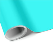 Solid neon heldere aqua cadeaupapier (Rol Hoek)