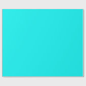 Solid neon heldere aqua cadeaupapier (Vlak)