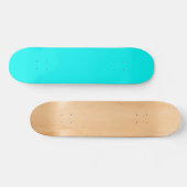 Solid neon heldere aqua persoonlijk skateboard (Horizontaal)