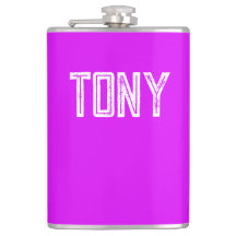 Solid Neon Paars Eigen monogram