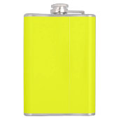 Solid Neon Yellow Color Aangepaste naam Monogram Heupfles (Achterkant)