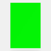 Solid neongroen chromatomachtergrond acryl bord (Voorkant)