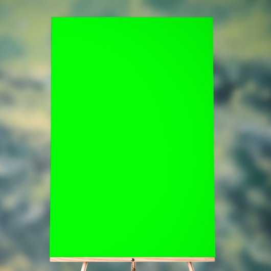 Solid neongroen chromatomachtergrond acryl bord (Neutraal)