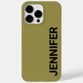 Solid Offbeat Green Custom Name Case-Mate iPhone Case (Achterkant)