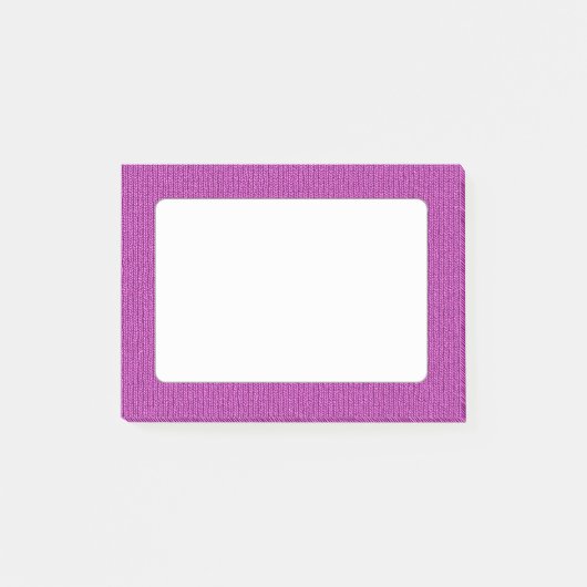 Solid Orchid Knit Stockinette Stitch Post-it® Notes (Voorkant)