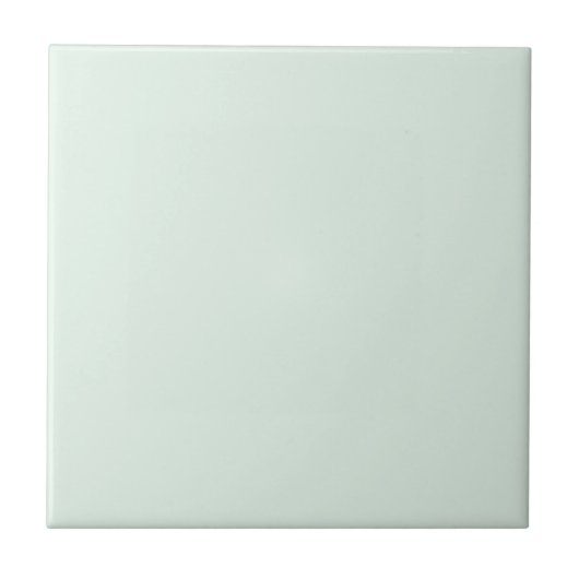 Solid Pale Mint Green Tile Tegeltje (Voorkant)