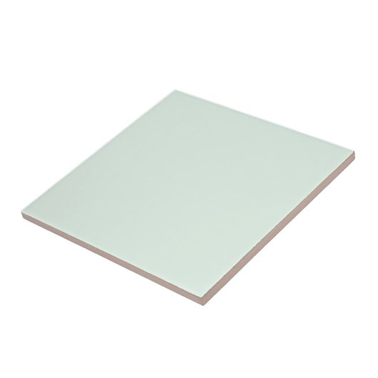 Solid Pale Mint Green Tile Tegeltje (Zijkant)