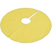 Solid pastel banana yellow kerstboom rok (Gekanteld)