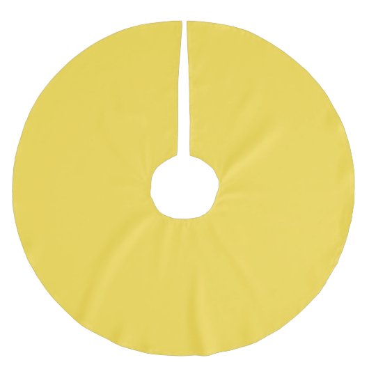 Solid pastel banana yellow kerstboom rok (Voorkant)