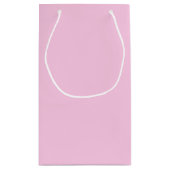 Solid Pastel Pink Classic Baby Shower Girl Klein Cadeauzakje (Achterkant)