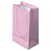 Solid Pastel Pink Classic Baby Shower Girl Klein Cadeauzakje (Voorkant Gekanteld)