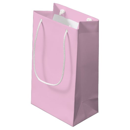 Solid Pastel Pink Classic Baby Shower Girl Klein Cadeauzakje (Achterkant Gekanteld)