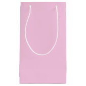 Solid Pastel Pink Classic Baby Shower Girl Klein Cadeauzakje (Voorkant)