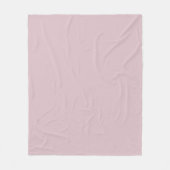 Solid Pastel Roze Fleece Deken (Voorkant)