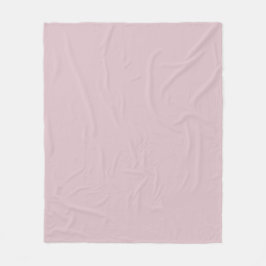 Solid Pastel Roze Fleece Deken
