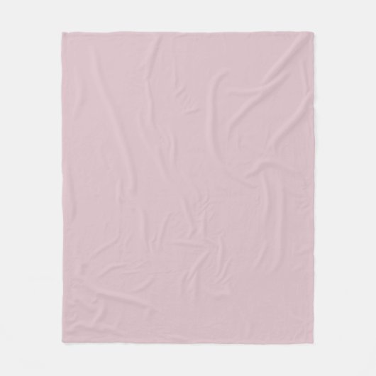 Solid Pastel Roze Fleece Deken (Voorkant)