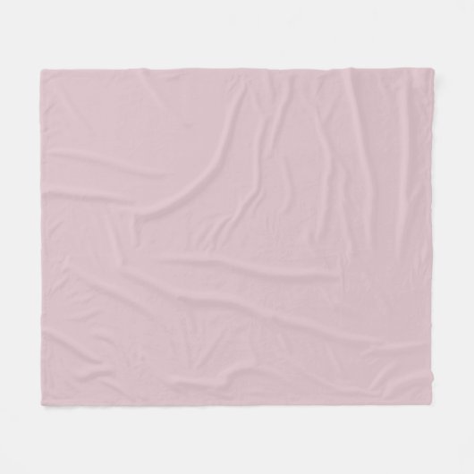 Solid Pastel Roze Fleece Deken (Voorkant (Horizontaal))