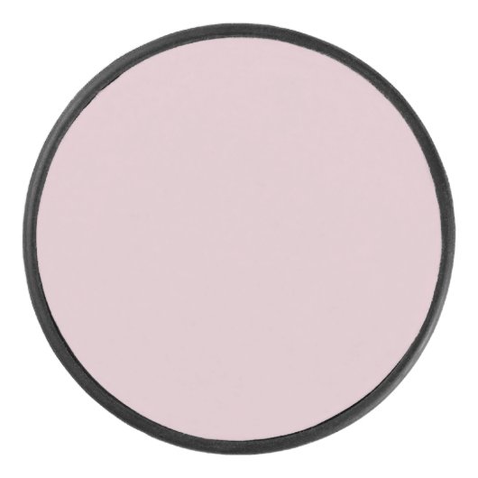 Solid Pastel Roze Hockey Puck (Voorkant)
