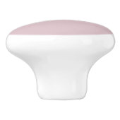 Solid Pastel Roze Keramische Knop (Zijkant)