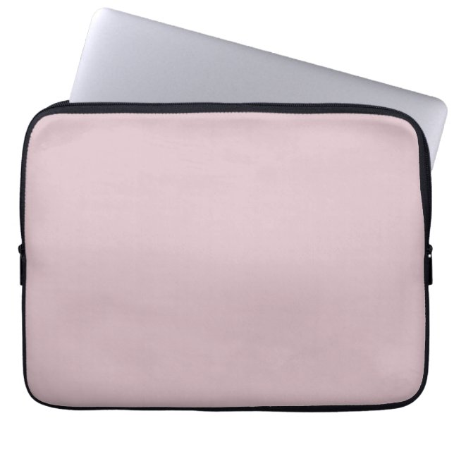 Solid Pastel Roze Laptop Sleeve (Voorkant)