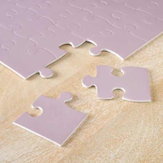 Solid Pastel Roze Legpuzzel (Zijkant)