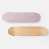 Solid Pastel Roze Persoonlijk Skateboard (Horizontaal)