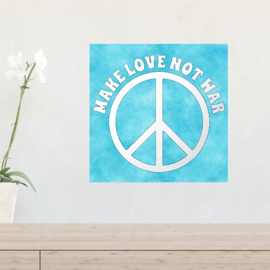 Solid Peace-teken - JOUW TEKST Folie Afdrukken (Insitu (Entree Tafel))