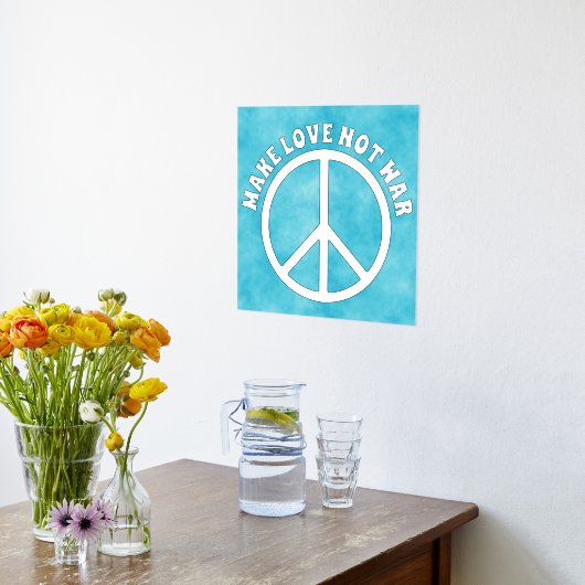 Solid Peace-teken - JOUW TEKST Folie Afdrukken (Laag (Keuken))