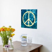 Solid Peace-teken - zwart Folie Afdrukken (Laag (Keuken))