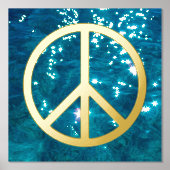 Solid Peace-teken - zwart Folie Afdrukken (Voorkant)