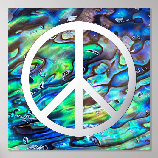 Solid Peace-teken - zwart Folie Afdrukken (Voorkant)