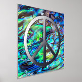 Solid Peace-teken - zwart Folie Afdrukken (Laagn)