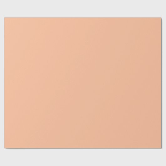 Solid peach bruiloft inpakpapier (Vlak)