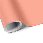 Solid peach cadeaupapier (Rol Hoek)