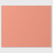 Solid peach cadeaupapier (Vlak)
