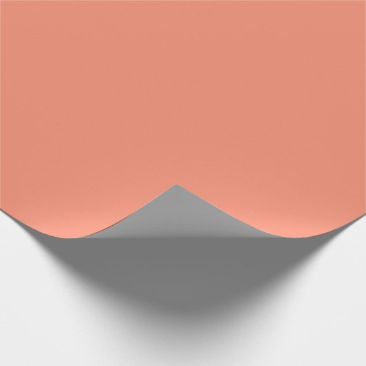 Solid peach cadeaupapier (Hoek)