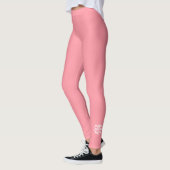 Solid Peach gepersonaliseerd Leggings (Links)
