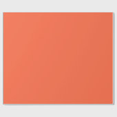 Solid Peach Oranje kleur | Hex# ff663f Cadeaupapier (Vlak)
