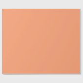 Solid Peach Oranje kleur | Hex# FF9D6E Cadeaupapier (Vlak)