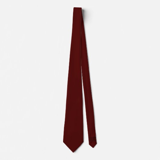 Solid Plain Maroon Stropdas (Voorkant)